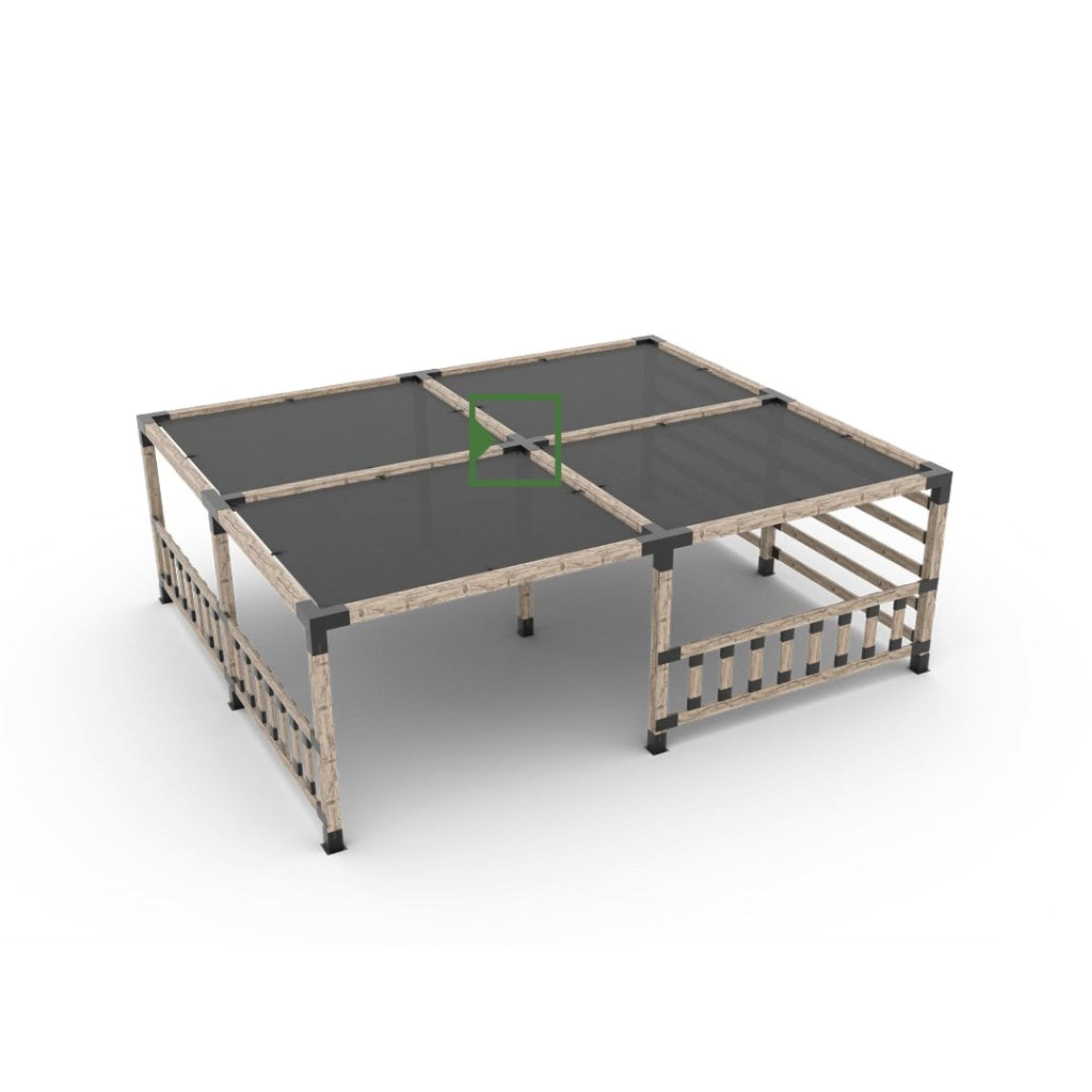 Venina Home 9x9 Ahşap Kirişler İçin 5 Kollu Pergola Orta Braketi