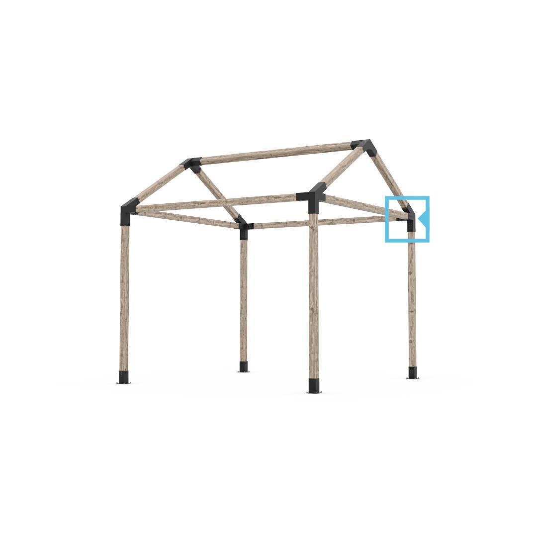 Venina Home 9x9 Ahşap Kirişler için Köşe + 30 Pergola Braketi Sağ ve Sol