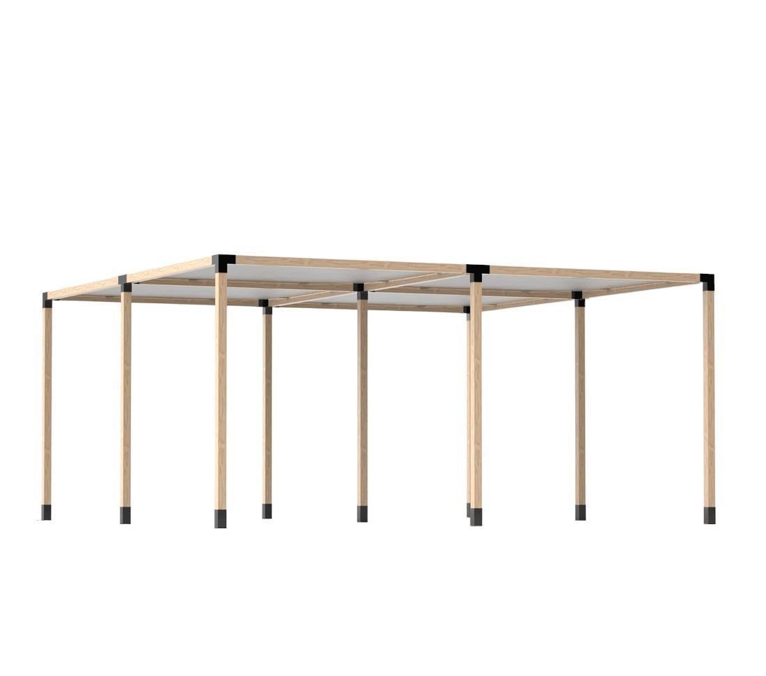 Venina Home Ahşap Dört Bölümlü Gölgelikli Pergole VHD1000