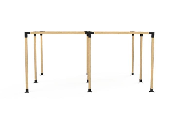 Venina Home Ahşap Dört Bölümlü Kiriş Braketli Pergole VHD1001