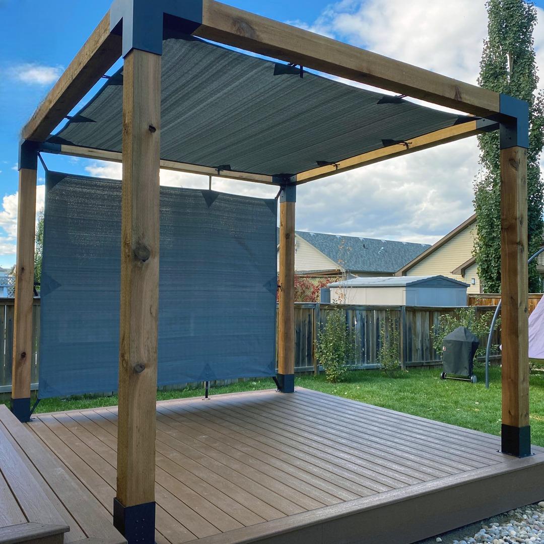 Venina Home Ahşap Düz Tabanlı Pergole VHPP1000