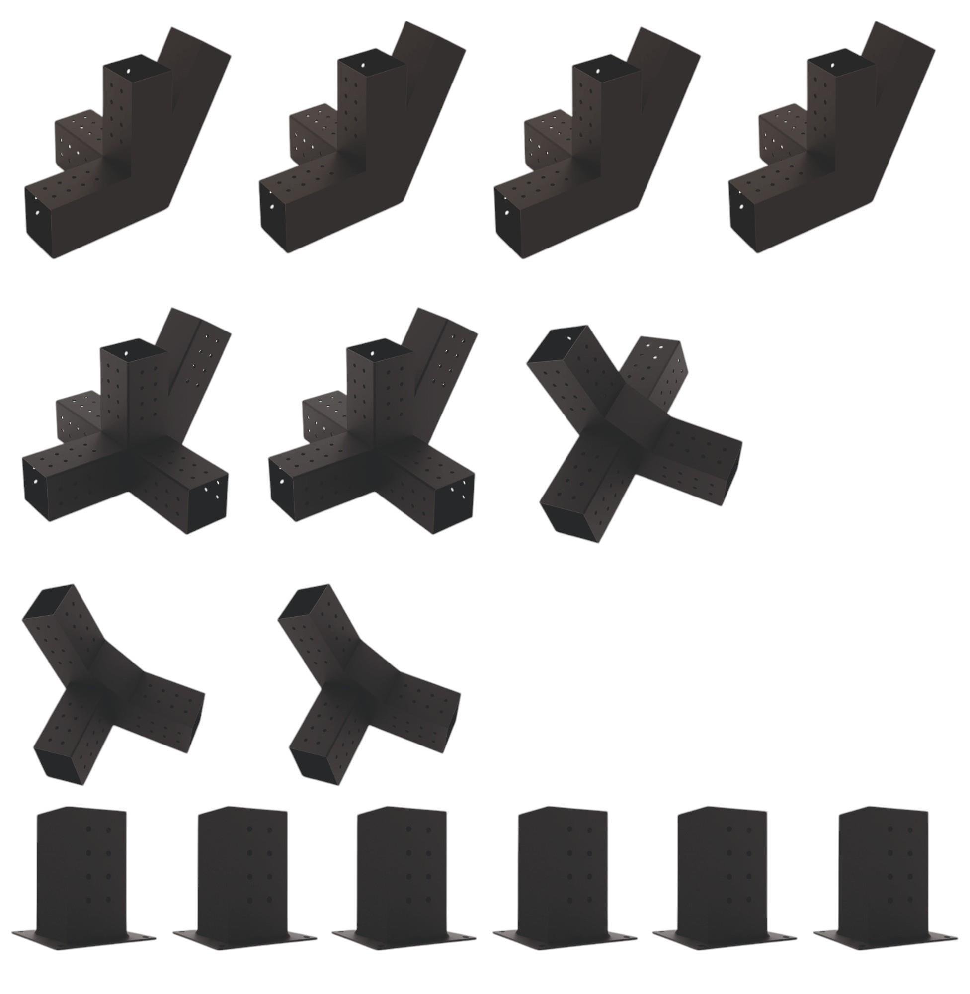 Venina Home Çift Bölümlü Çatılı Pergole Braket Seti