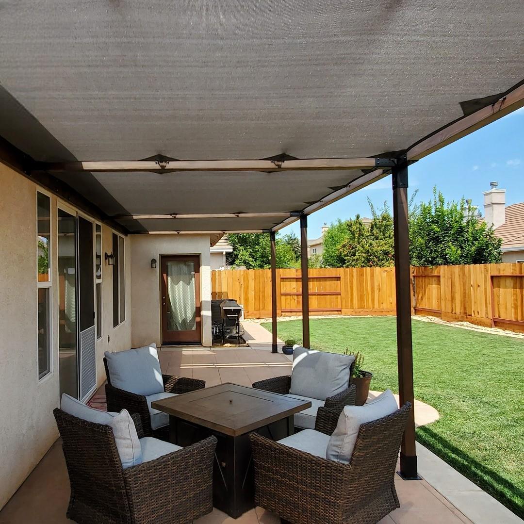 Venina Home Duvardan İki Bölümlü Gölgelikli Pergole VHPD102