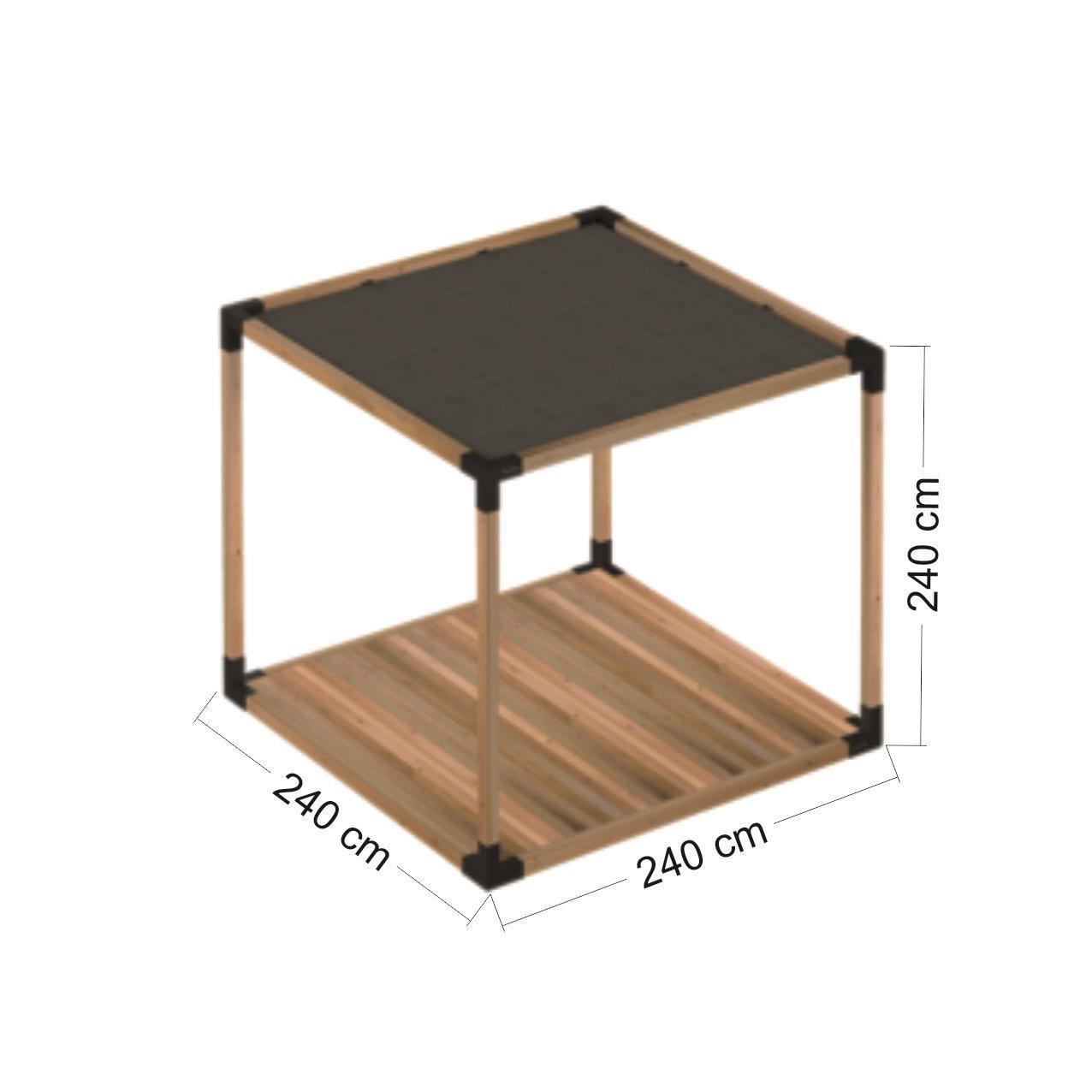 Venina Home Düz Tabanlı Gölgelikli Pergole VHPP1002
