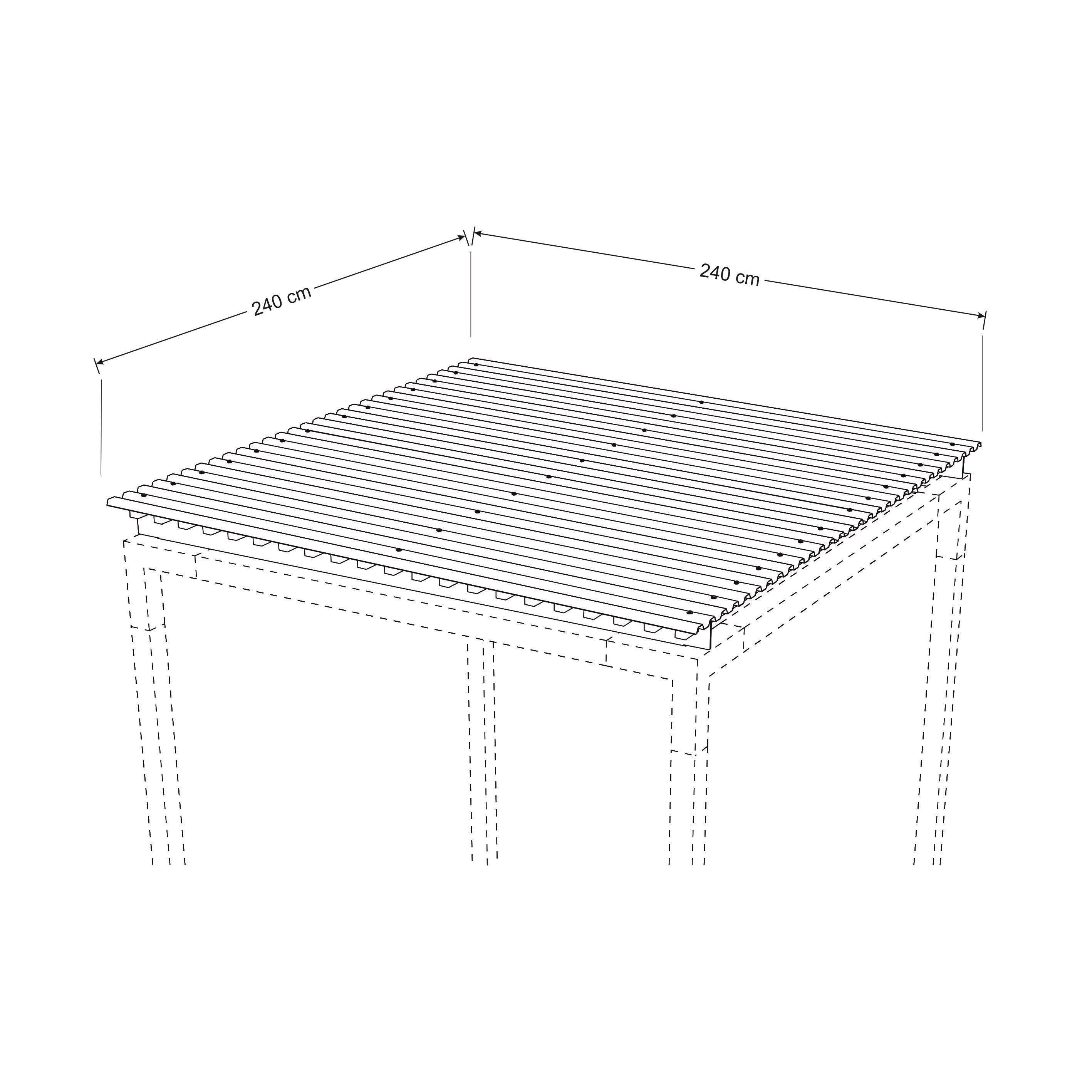 Venina Home Sabit Ahşap Tavanlı Pergole VHPK109