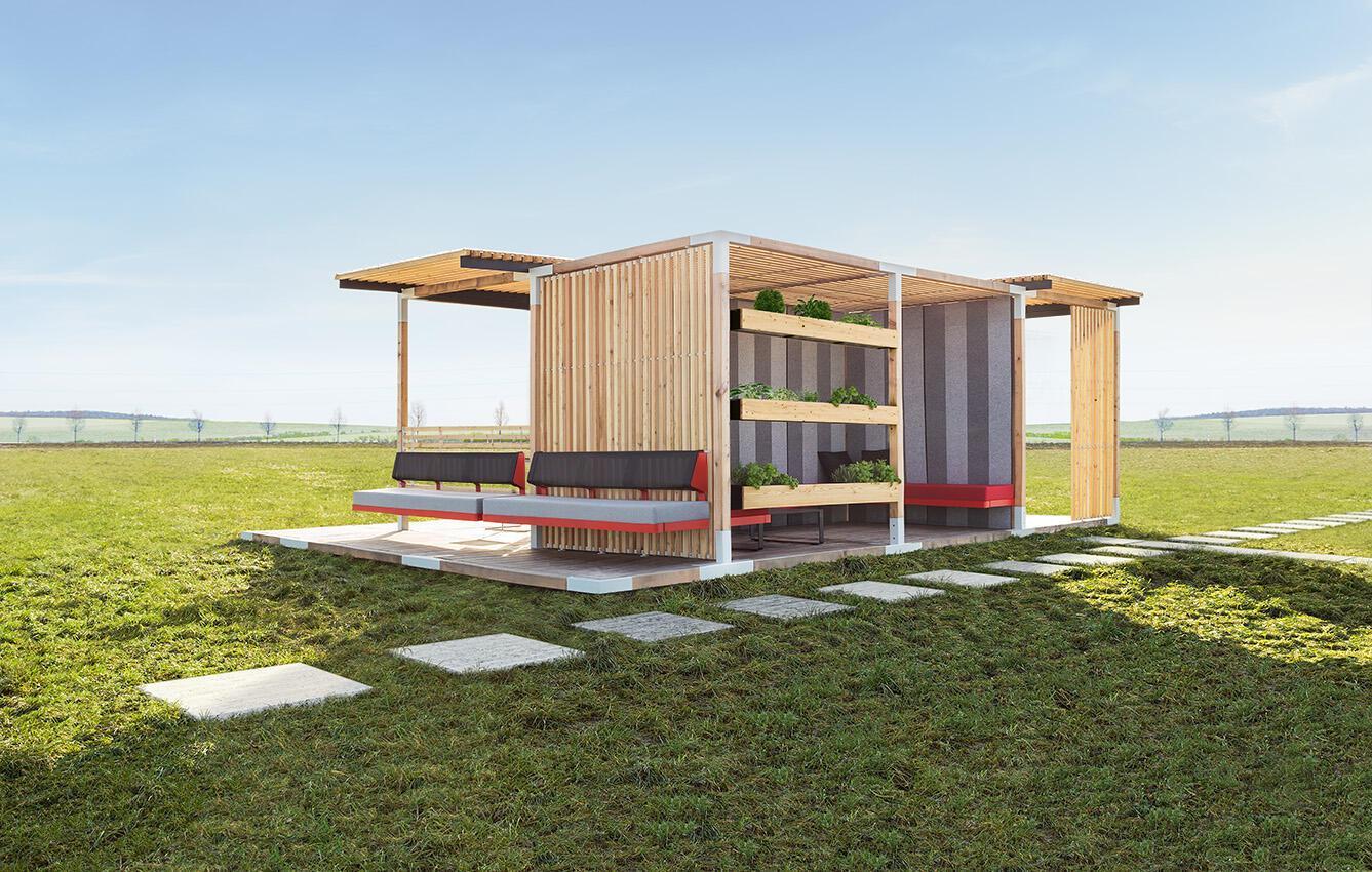 Venina Home Sırtlıklı Bank Pergole VHPK105