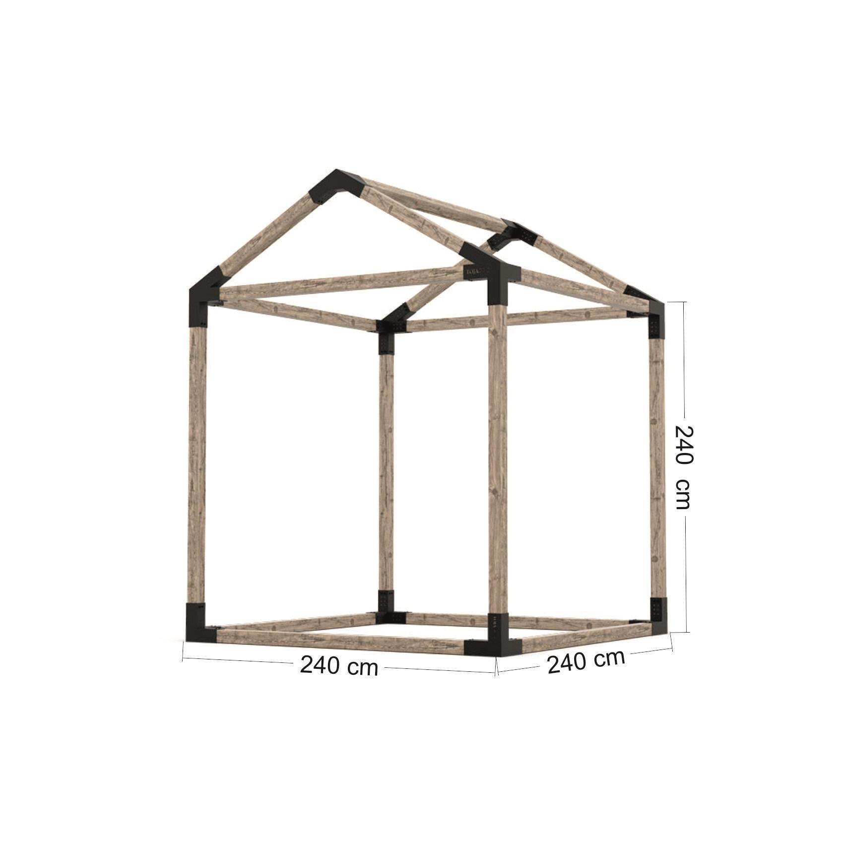 Venina Home Tek Bölümlü Çatılı Gölgeliksiz Küp Pergole VHPÇT1001
