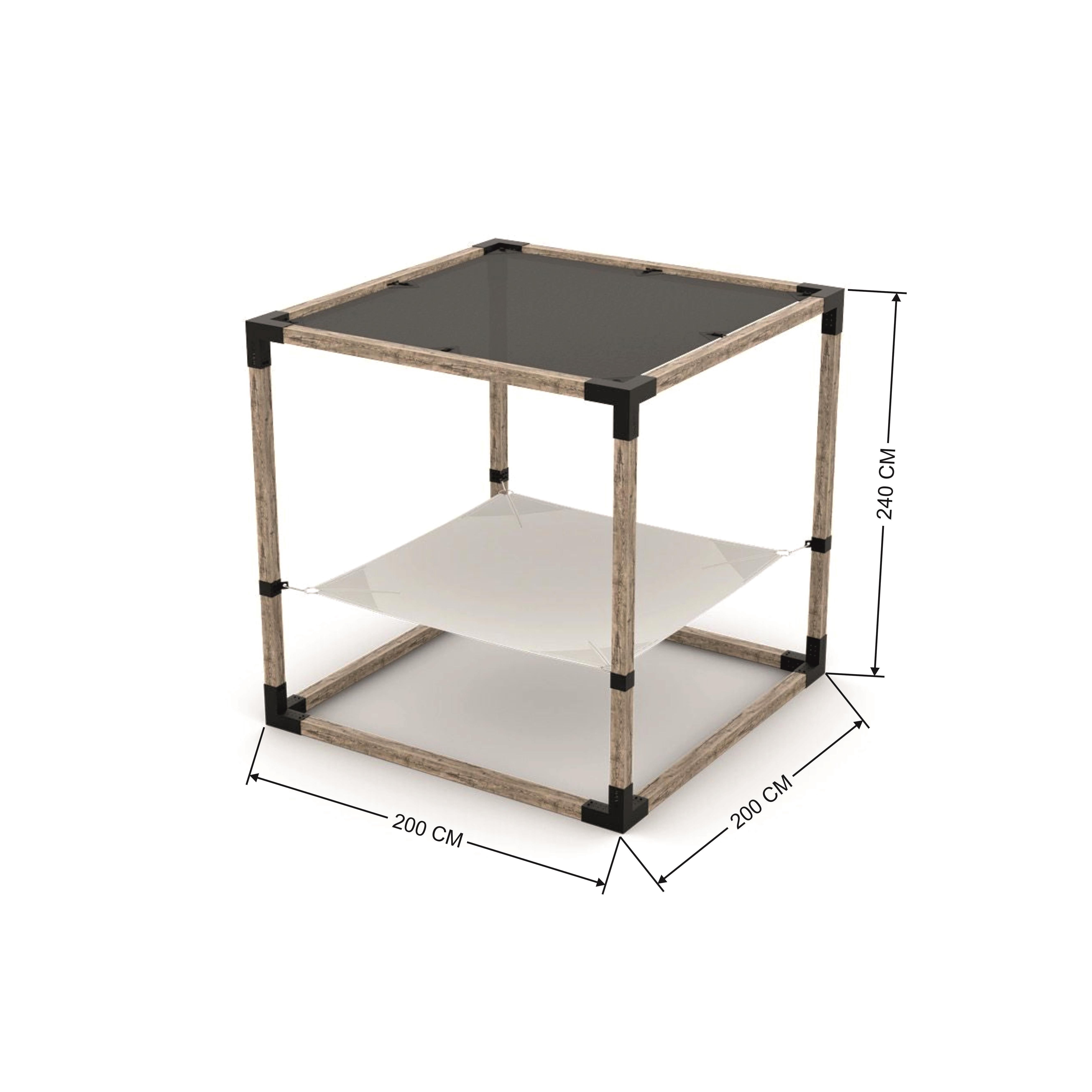 Venina Home Tek Gölgelikli - 2 Kişilik Hamak Seti VHPD1000