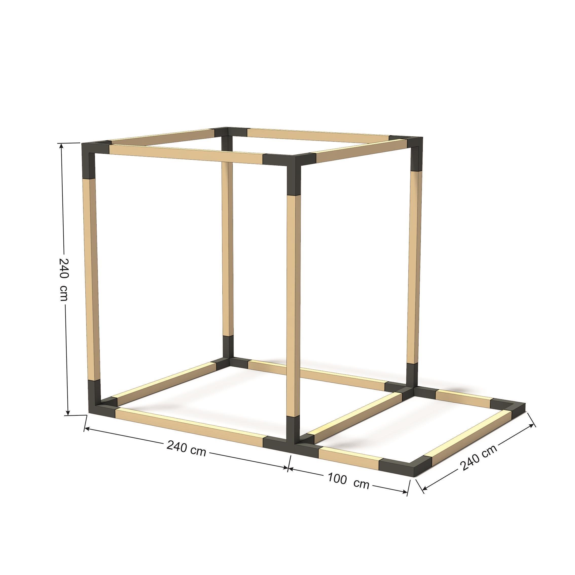 Venina Home Teraslı Küp Pergole VHPK104