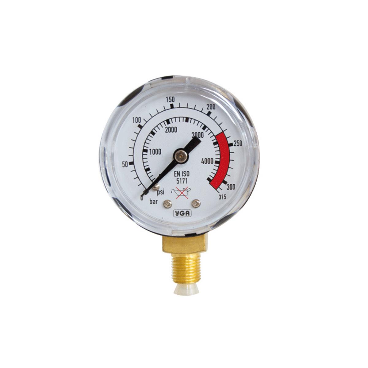 Yıldız 51315 Basınç Göstergesi Oksijen Giriş 0-315 Bar Q63