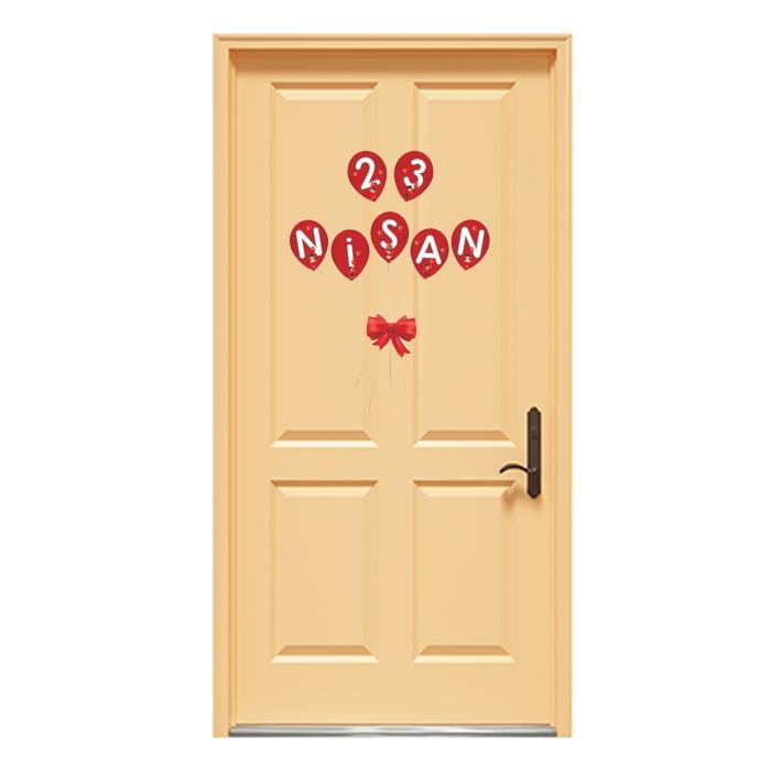 23 Nisan Kağıt Kapı Süsü
