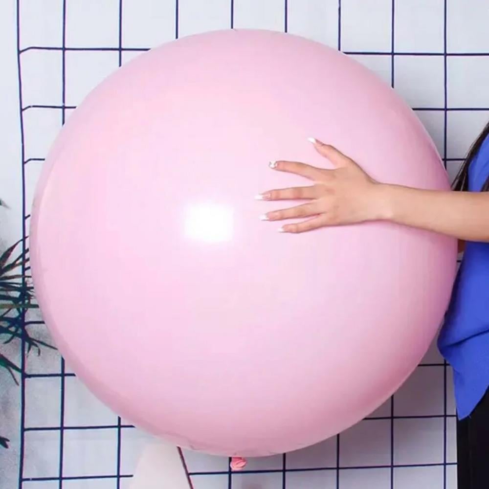 24 İnc Makaron Pembe Renk Jumbo Boy Balon