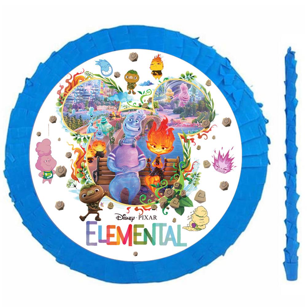 Ateş ve Su Temalı Mavi Pinyata