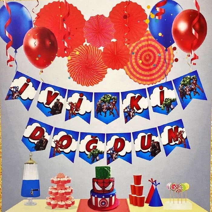 Avengers Konsepti İyi Ki Doğdun Banner