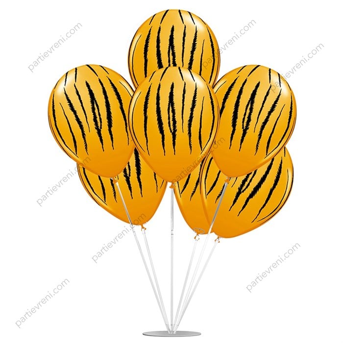 Ayaklı Balon Standı - Kaplan Baskılı Balonlu