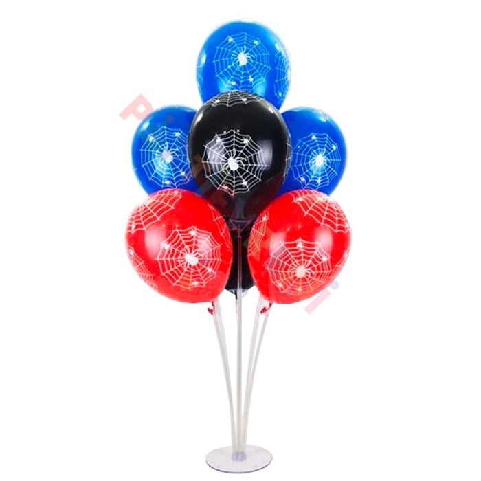 Ayaklı Balon Standı - Örümcek Ağı Temalı Balonlu