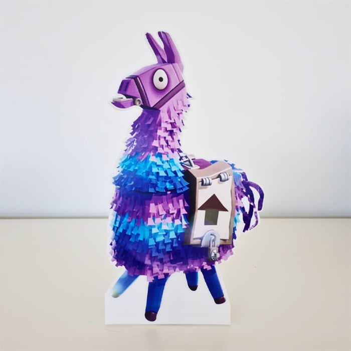 Ayaklı Dekor Pano - Fortnite Lama - 30 cm