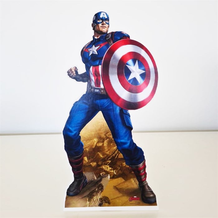 Ayaklı Dekor Pano - Kaptan Amerika - 30 cm