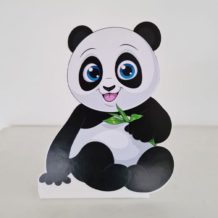 Ayaklı Dekor Pano - Panda- 30 cm