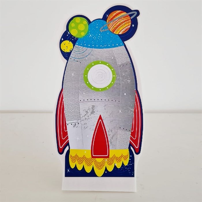 Ayaklı Dekor Pano - Roket - 30 cm