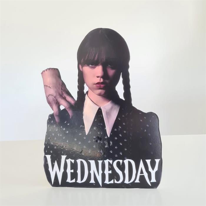 Ayaklı Dekor Pano - Wednesday - 30 cm