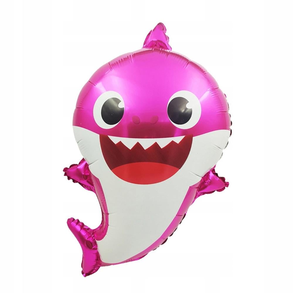 Baby Shark Pembe Temalı Folyo Balon