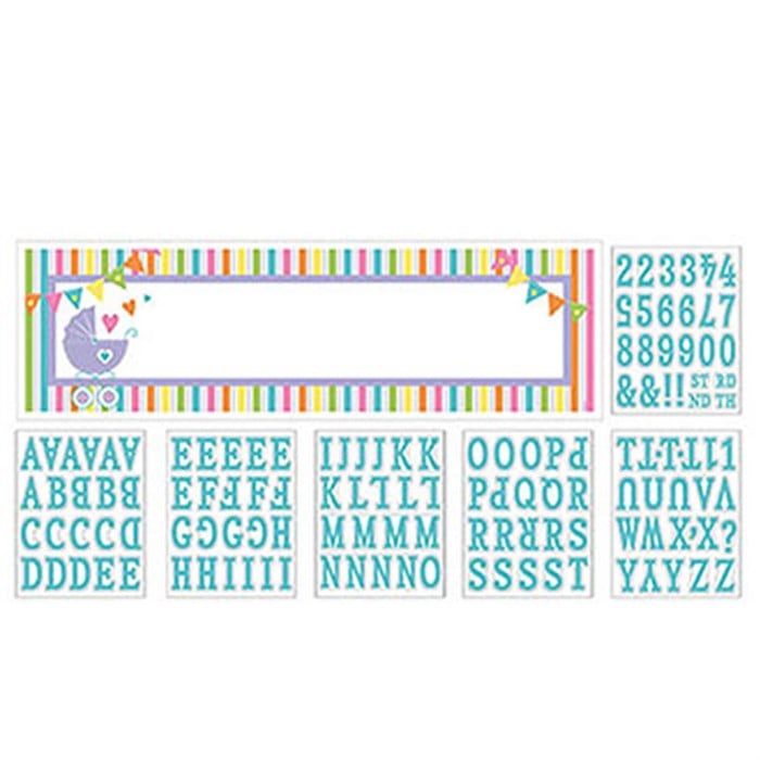 Baby Shower Renkleri Kişiye Özel Parti Afişi 1 Adet