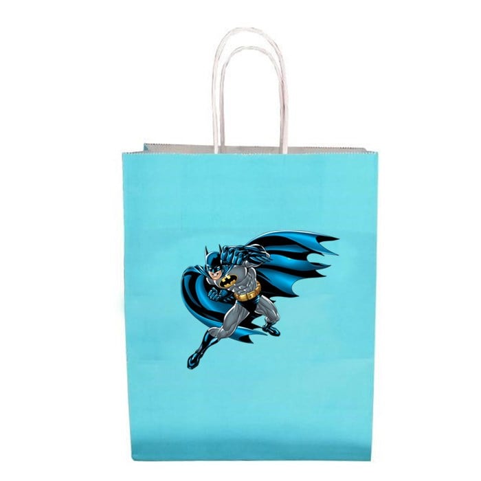 Batman Mavi Karton Hediye Çantası - 1 Adet