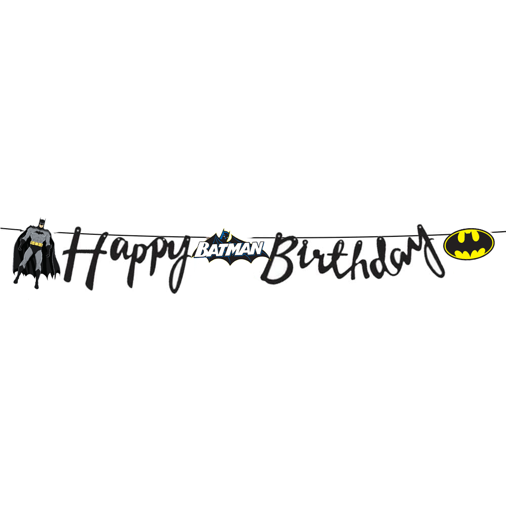 Batman Temalı Happy Birthday Kaligrafi