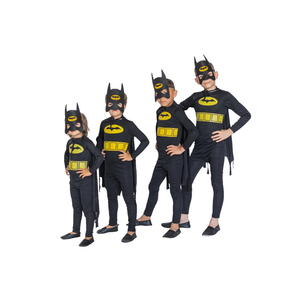 Batman Temalı Pelerinli Maskeli Kostüm