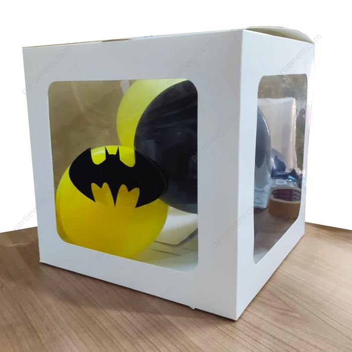 Batman Temalı Şeffaf Kutu Seti 25 cm