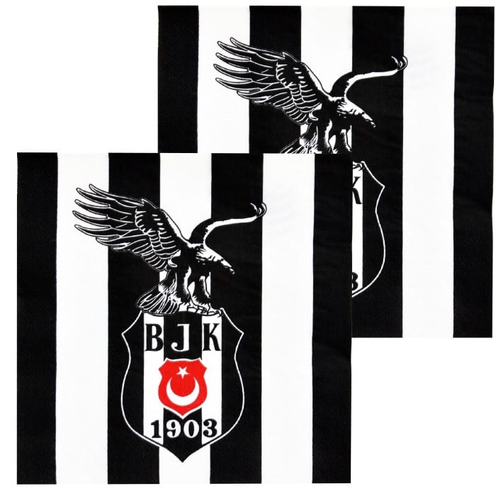 Beşiktaş Doğum Günü Temalı Lisanslı Peçete 16 Adet - 33x33 cm