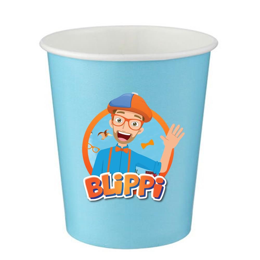 Blippi Temalı Mavi Bardak 5 Adet