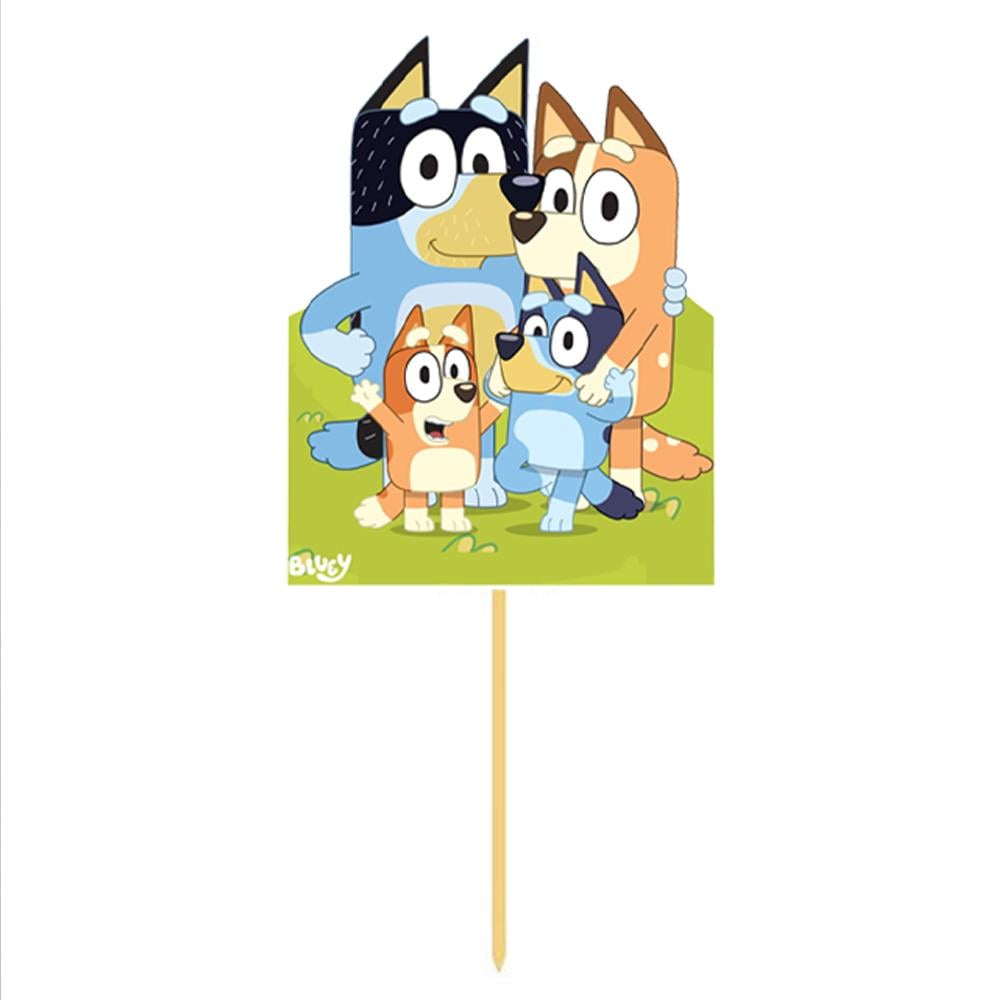Bluey Temalı Çubuk Pasta Süsü
