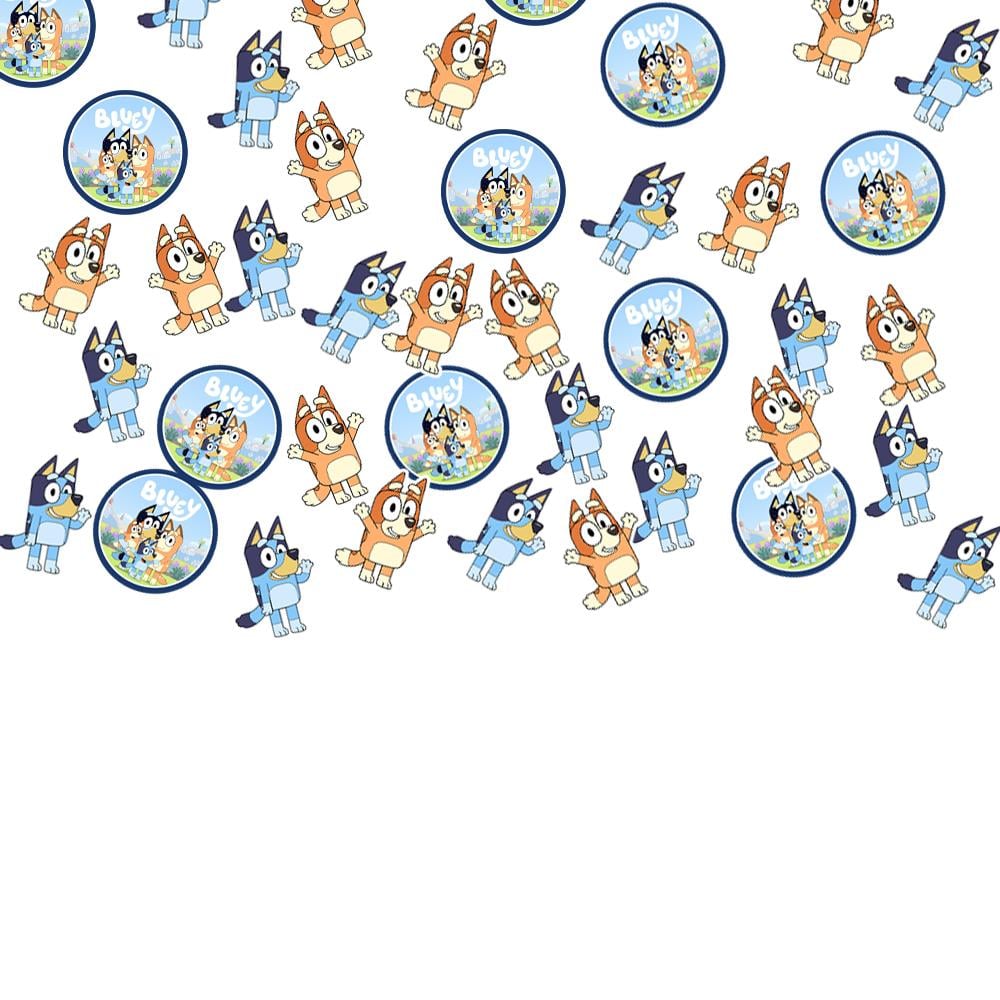 Bluey Temalı Masa Konfetisi