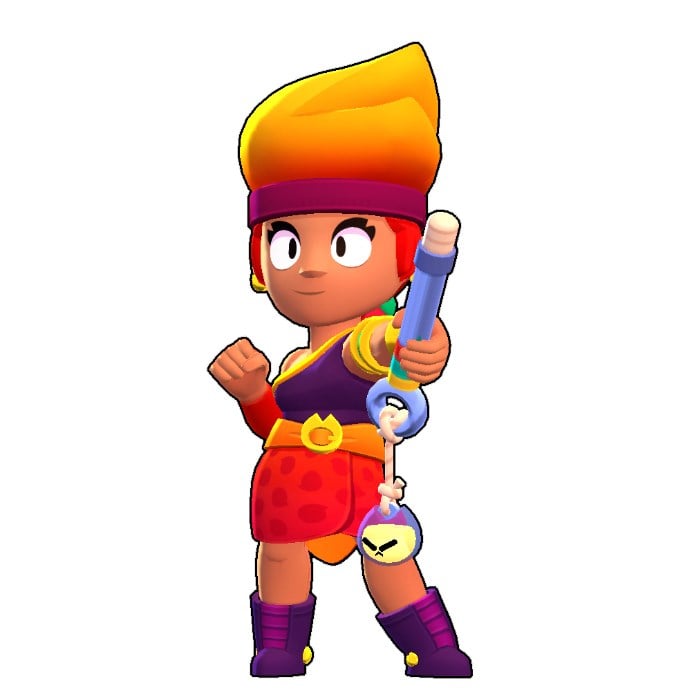 Brawl Stars Amber Temalı Sticker 12 cm 1 adet