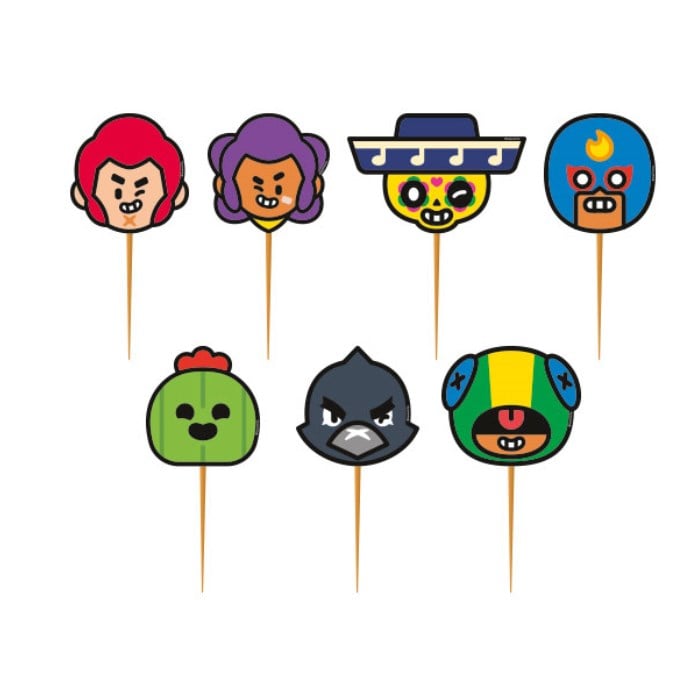 Brawl Stars Karakterli Kürdan Set - 10 Adet