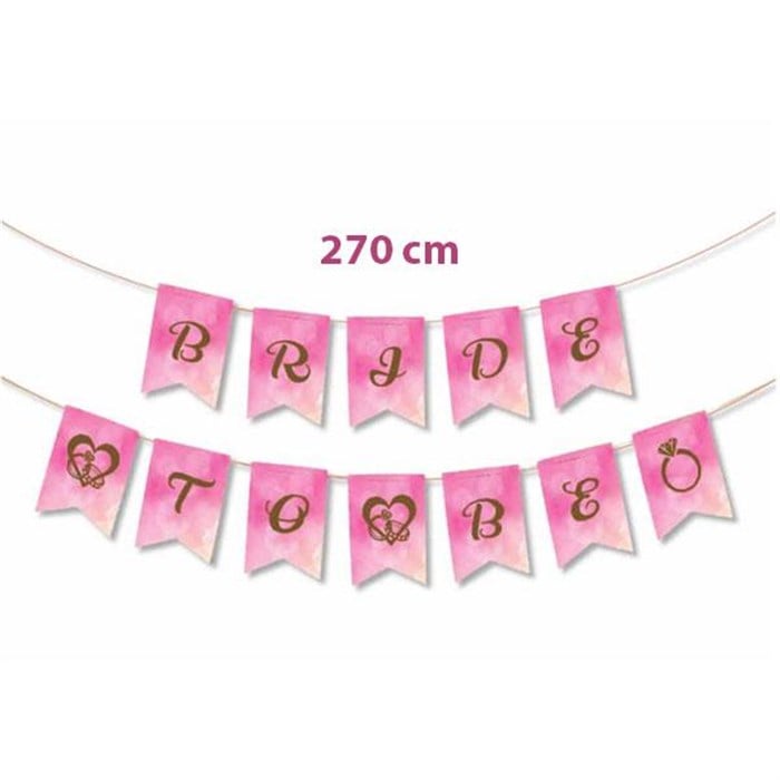 Bride to Be Banner Set Afiş - 270 cm 
