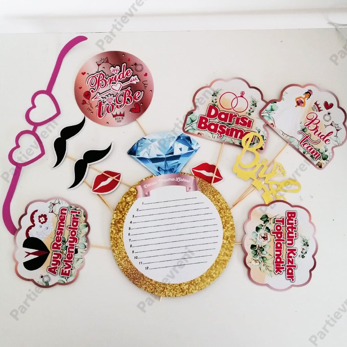 Bride to Be Konuşma Balon Seti - 12 Adet