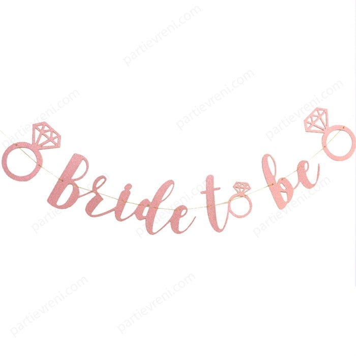 Bride To Be Rose Banner