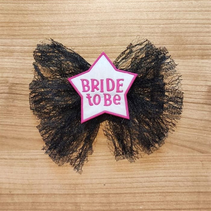 Bride to Be Siyah Rozet
