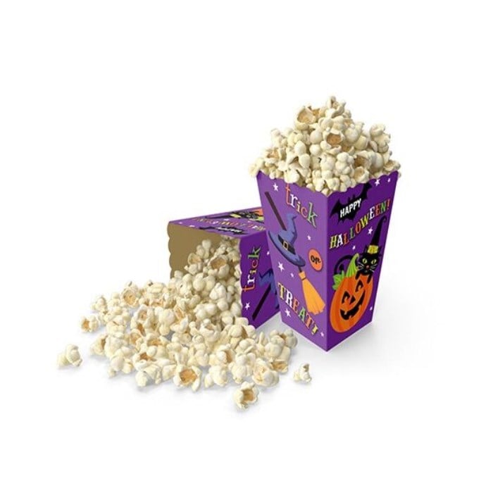 Cadılar Bayramı Halloween Temalı Popcorn Kutusu - 10 Adet