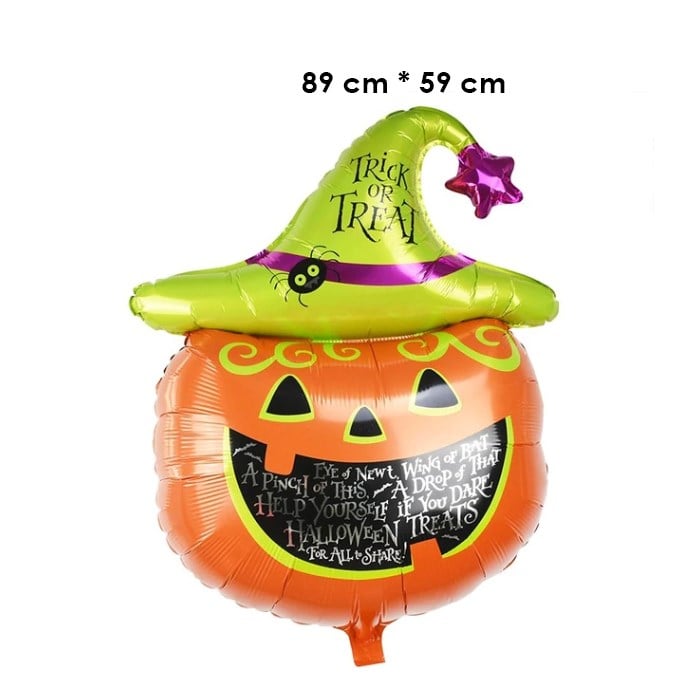 Cadılar Bayramı Temalı Balkabağı Folyo Balon - 90 cm