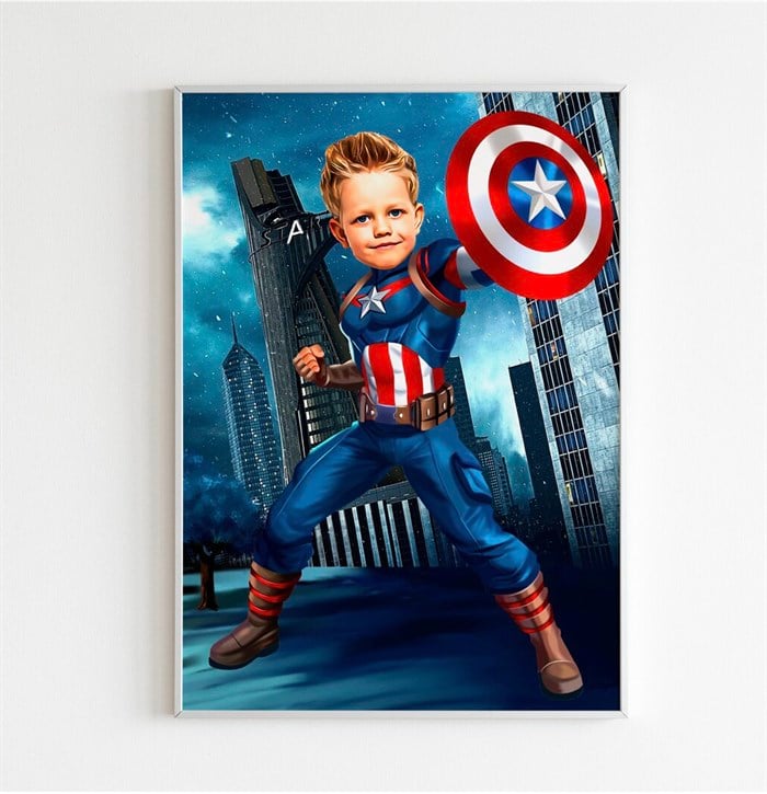 Captain America Kişiye Özel Poster