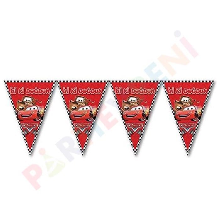 Cars Arabalar Temalı Flama Bayrak Set