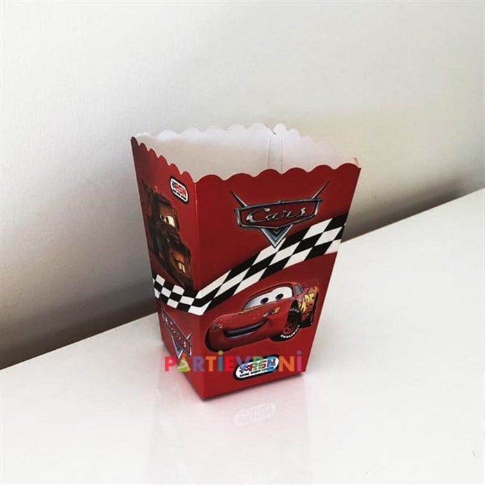 Cars Temalı Mısır Popcorn Kutusu - 10 Adet