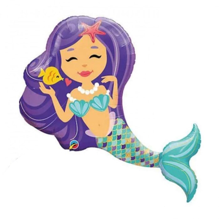 Deniz Kızı Folyo Balon Seti
