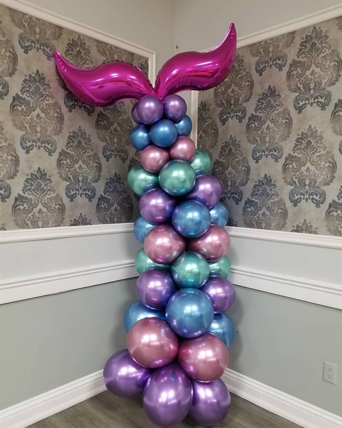 Deniz Kızı Konsepti Zincir Balon Seti