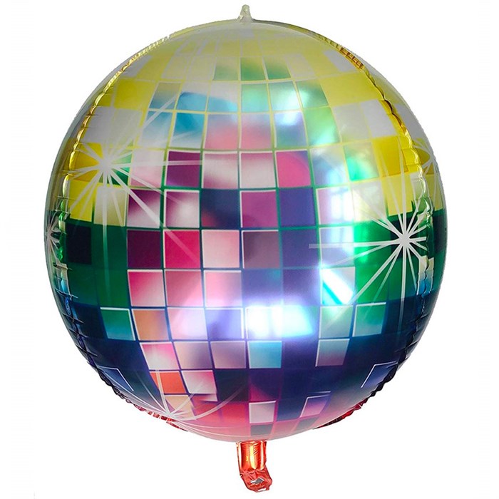 Disko Topu Şekilli Renkli Folyo Balon 45 cm