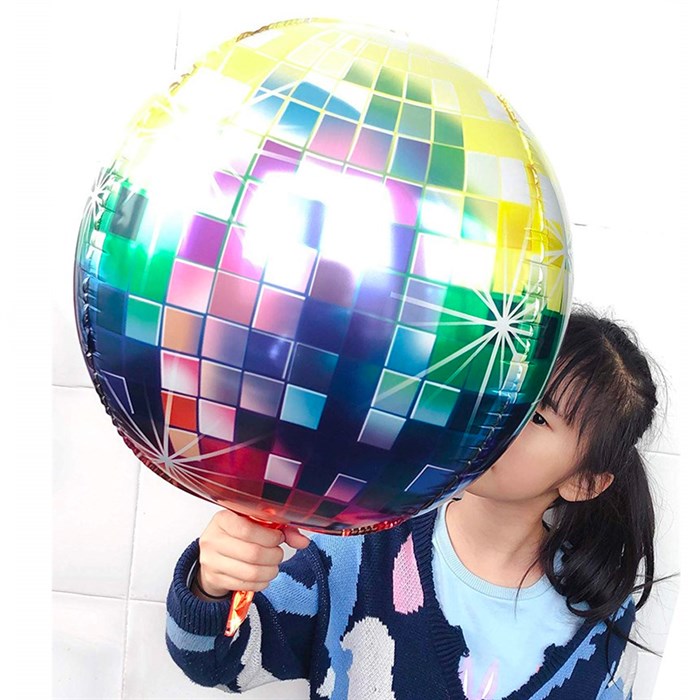 Disko Topu Şekilli Renkli Folyo Balon 45 cm